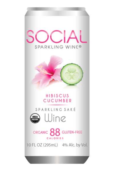 Social-Hibiscus-Cucumber-Sparkling-Sake-Wine