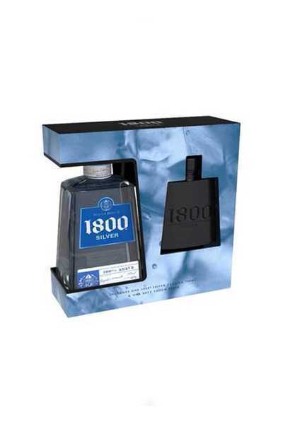 1800-Silver-Tequila-Gift-Set-With-Flask