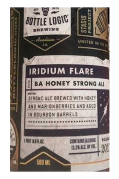 Bottle-Logic-Iridium-Flare-Barrel-Aged-Honey-Strong-Ale