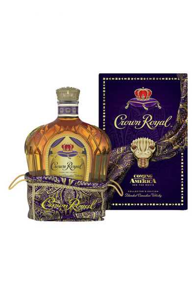 Crown-Royal-Fine-De-Luxe-Blended-Canadian-Whisky,-Coming-2-America-Collector’s-Edition