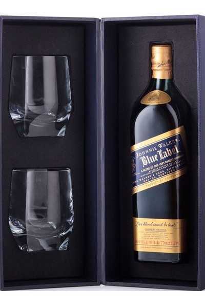 Johnnie-Walker-Blue-Label-With-Two-Glasses